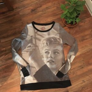 Marilyn Monroe. Norma Jean. Vintage Sweatshirt shirt. Size Small.